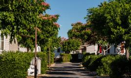 mobil home au camping Les Sables du Midi